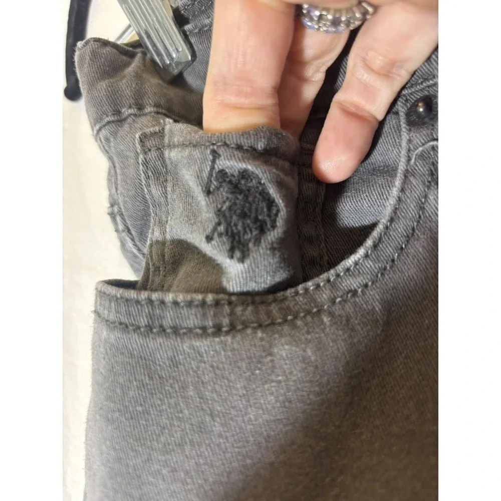 U.S. Polo Assn. Boys Jeans, Slim‎ Straight, Size 16 Grey Y37